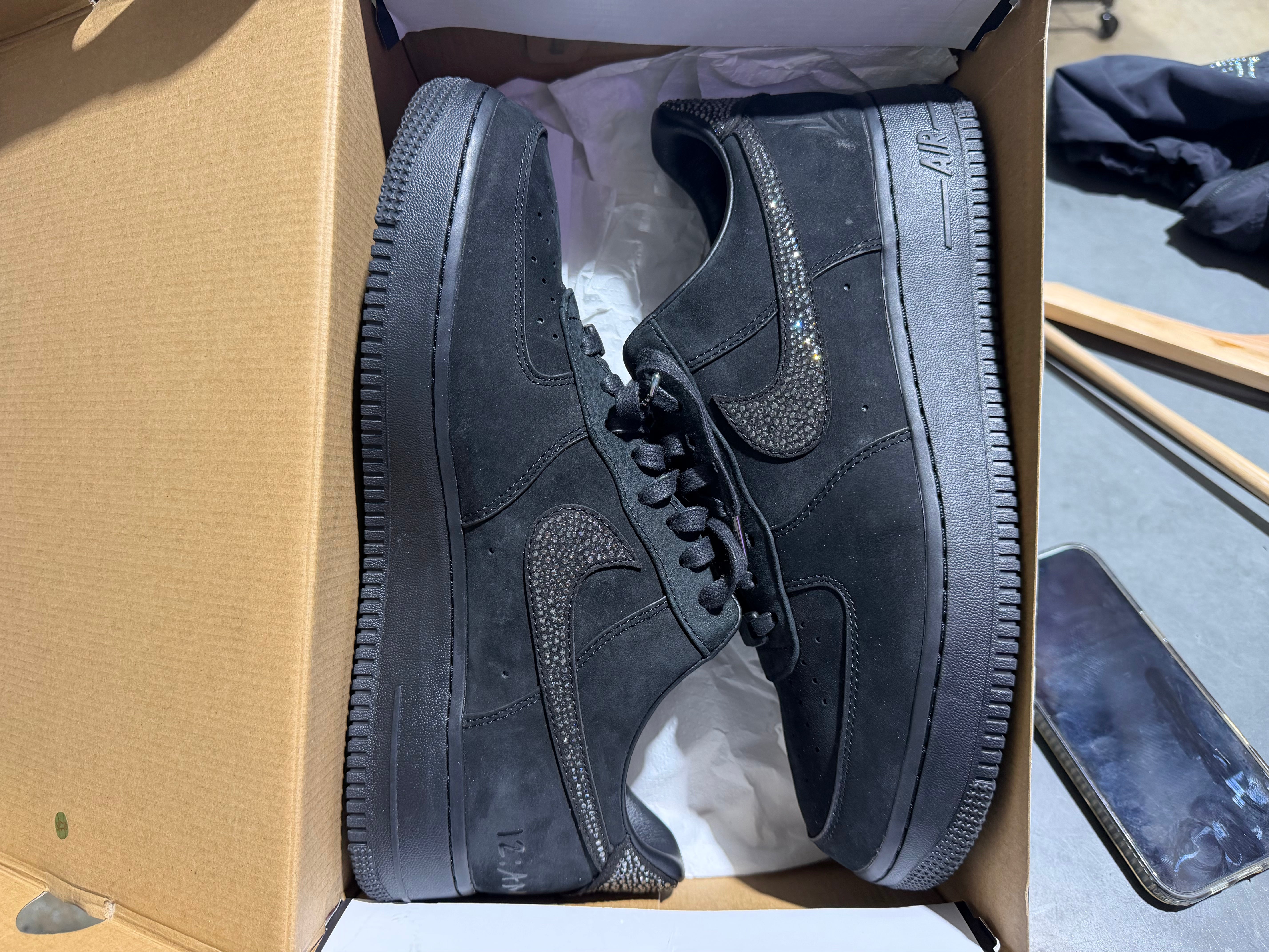 Nike Air Force 1 Ja Luxe - Black Size 10.5