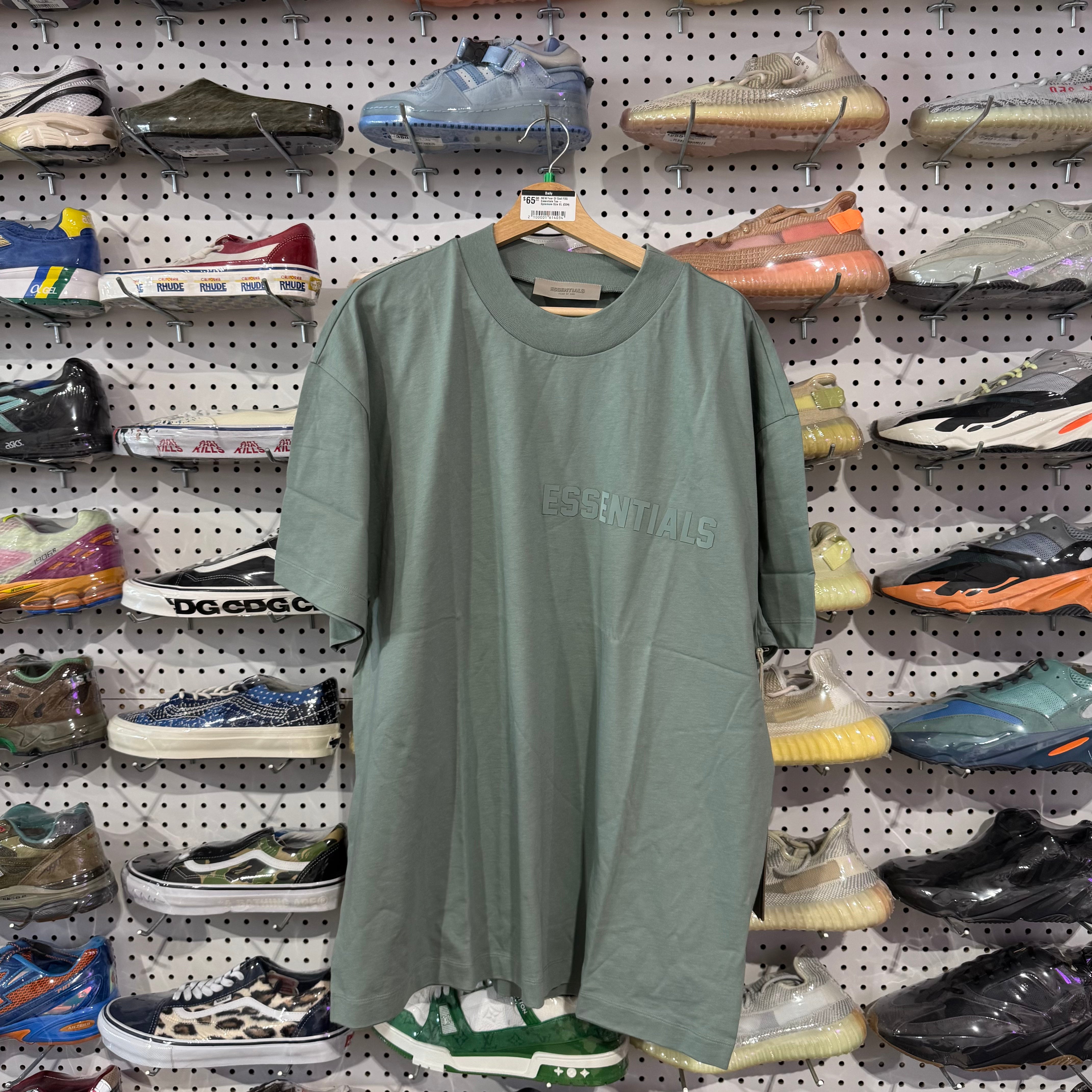 NEW Fear Of God FOG Essentials Tee - Sycamore Size XL