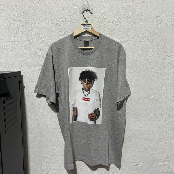 NEW Supreme NBA Youngboy Tee - Grey Size Large