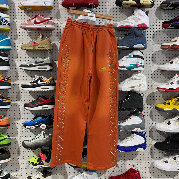 NEW HMDD Bedazzled Sweats - Rust Size Large