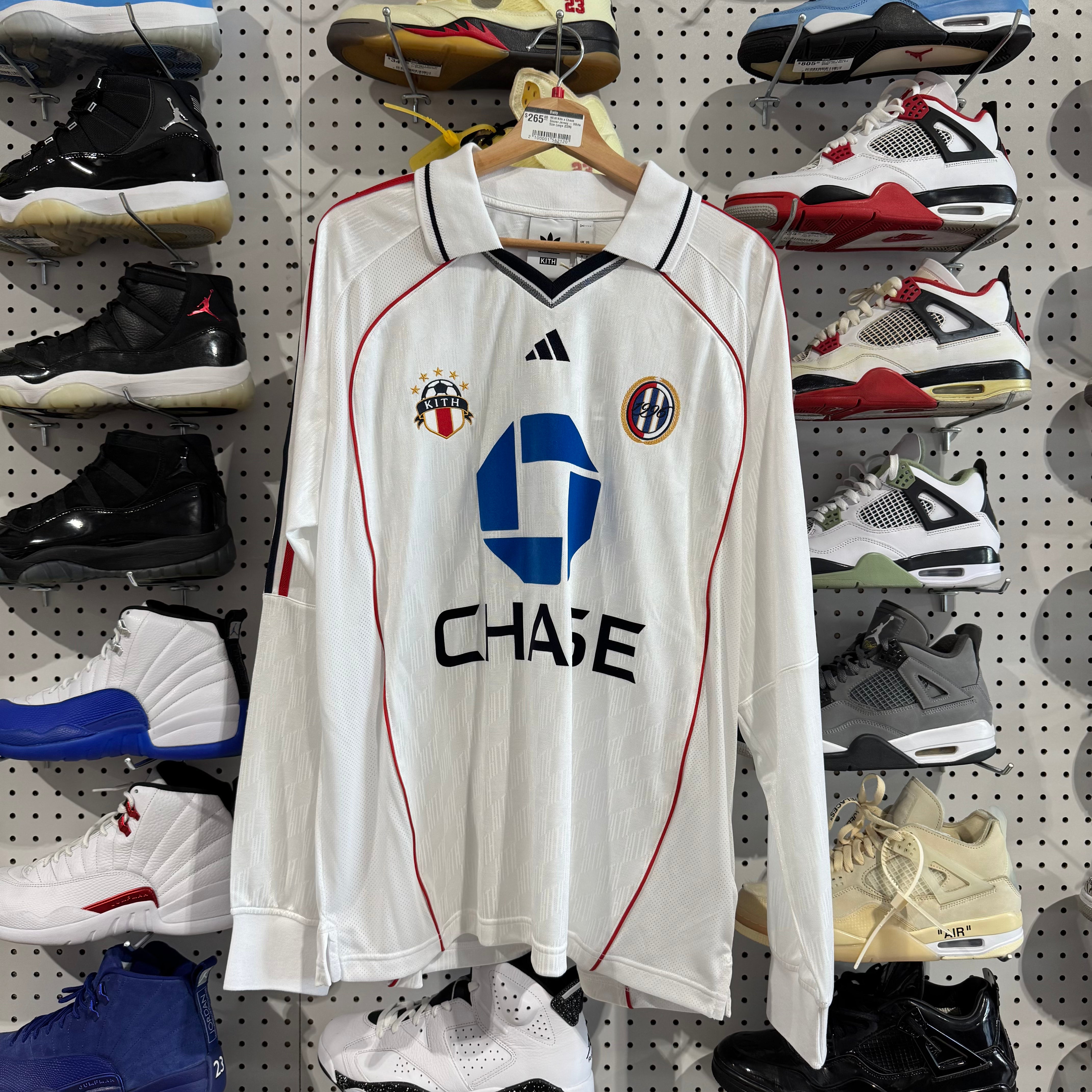 NEW Kith x Chase Soccer Jersey - White Size Large