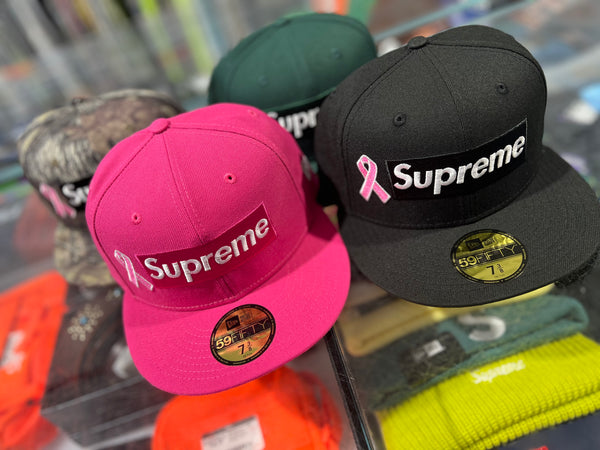 NEW Supreme x New Era Fitted Breast Cancer Awareness