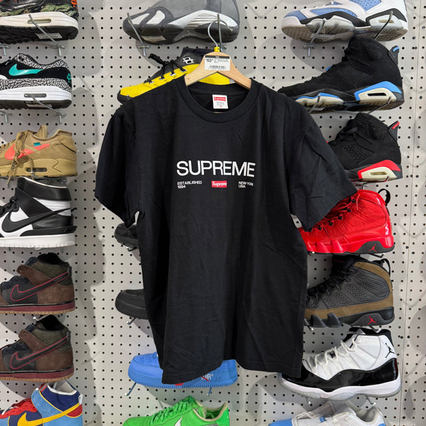 USED Supreme Est. 1994 Tee - Black Size Medium