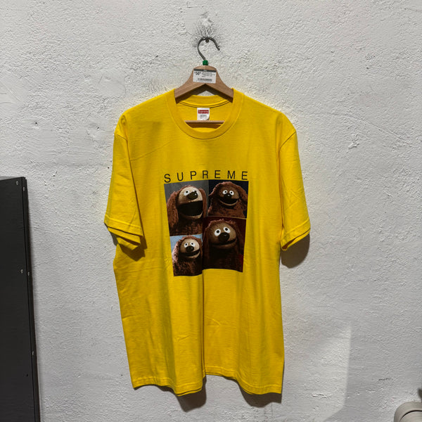 USED Supreme The Muppets Rowlf Photo Tee - Yellow Size Large