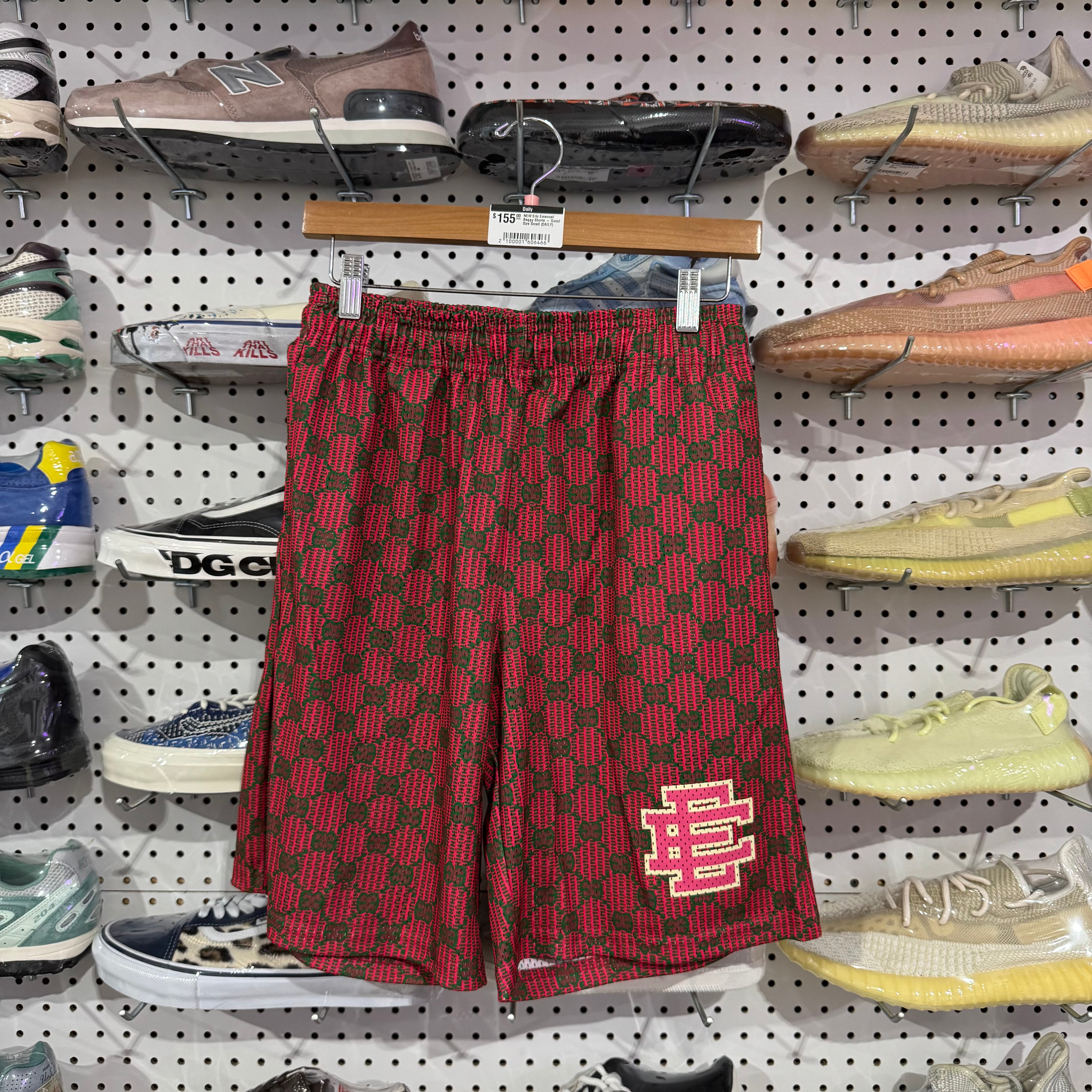 NEW Eric Emanuel Baggy Shorts - Gucci Size Small