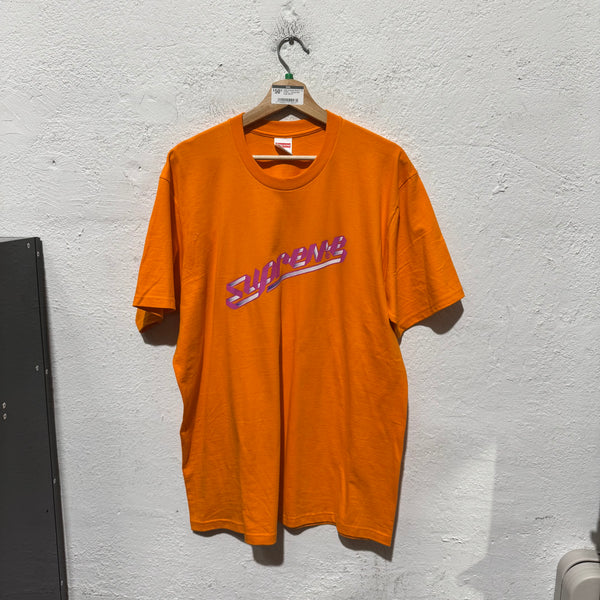 USED Supreme Banner Tee (FW23) - Orange Size Large