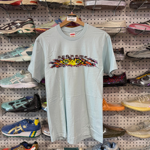 NEW Supreme Eyes Tee - Pale Blue Size Small