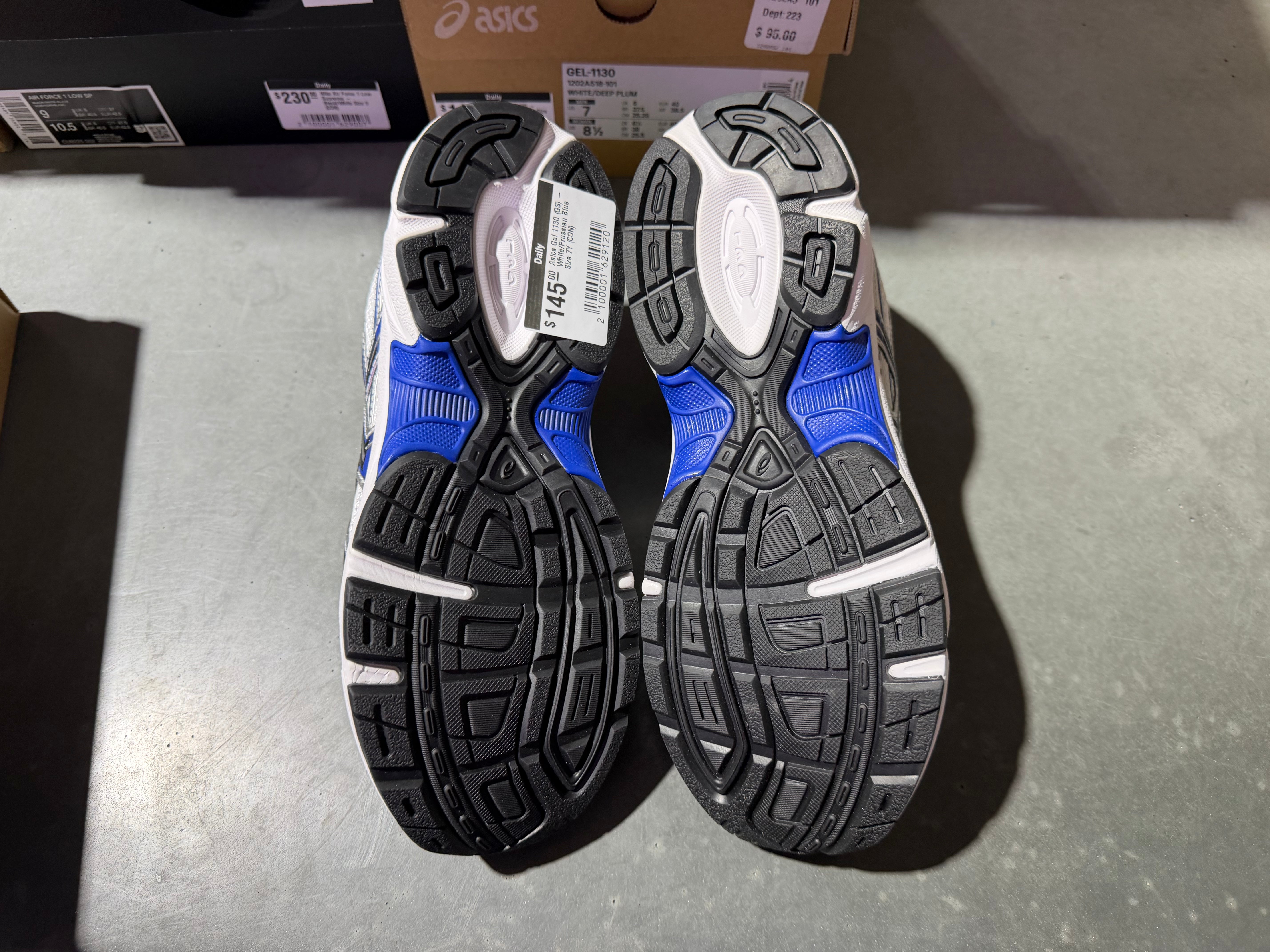 Asics Gel 1130 (GS) - White/Prussian Blue Size 7Y