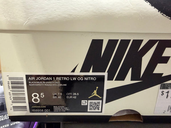 Air Jordan 1 Retro Low OG Nitro - Nigel Sylvester Better With Time Size 8.5
