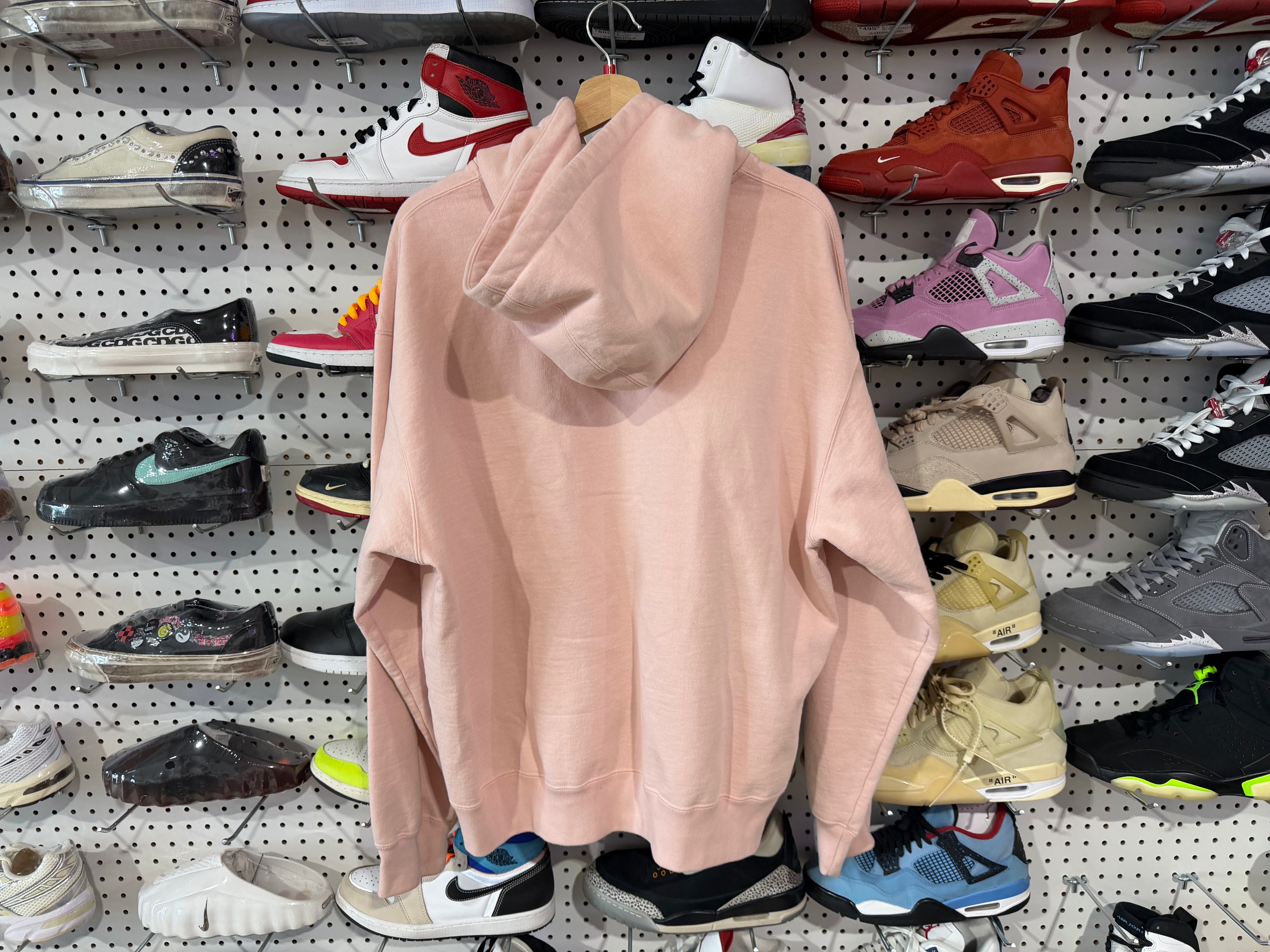 USED Supreme Small Box Logo Zip Up - Pink Size Large