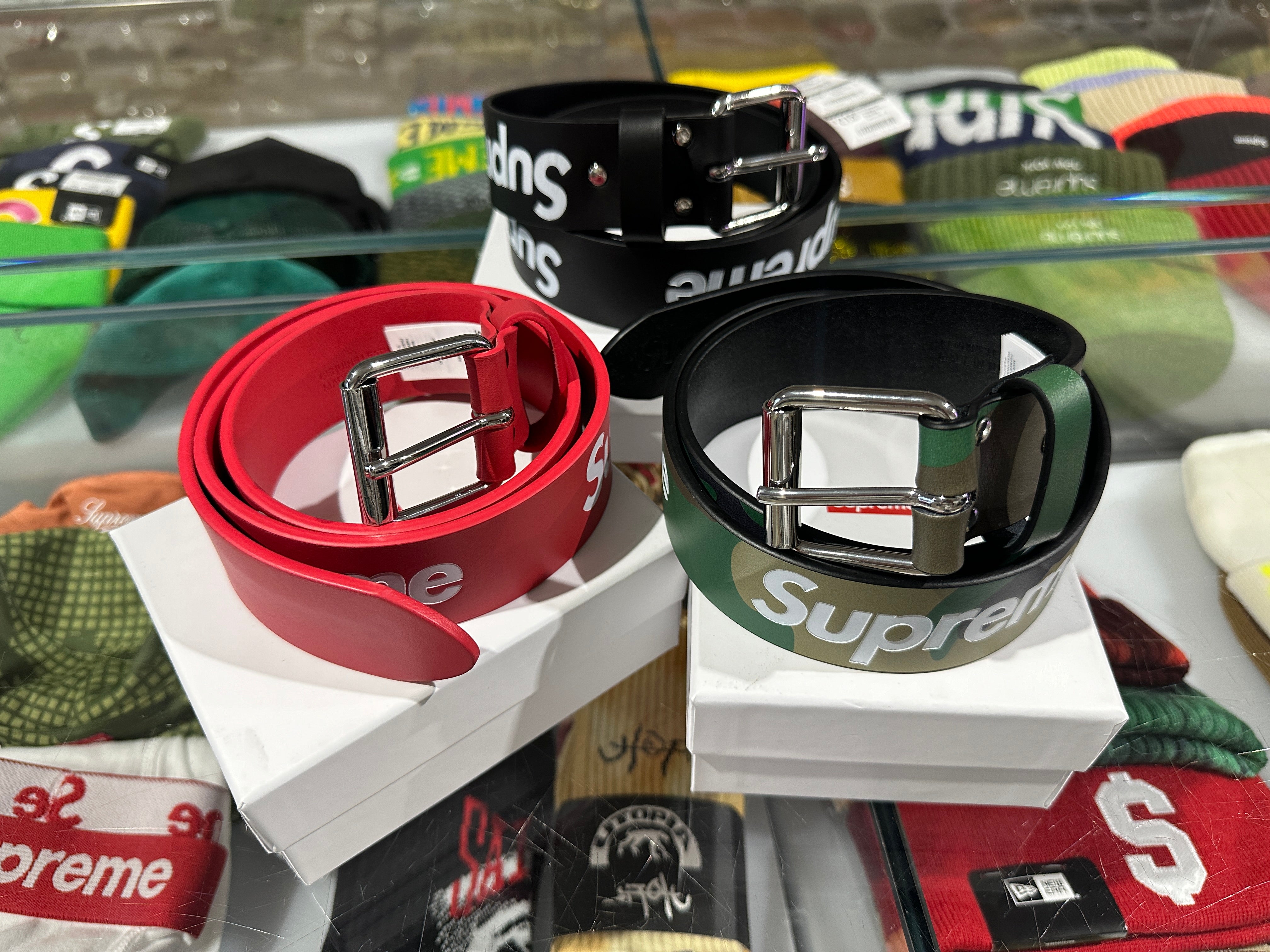 NEW Supreme Waistband Logo Belt