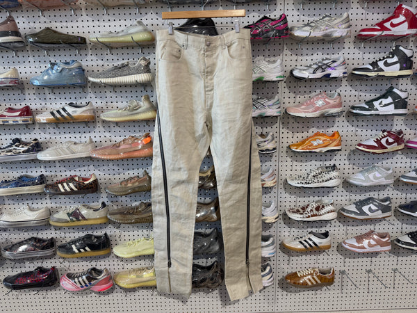 NEW Rick Owens Woven Pants - Bolan Banana Size 32