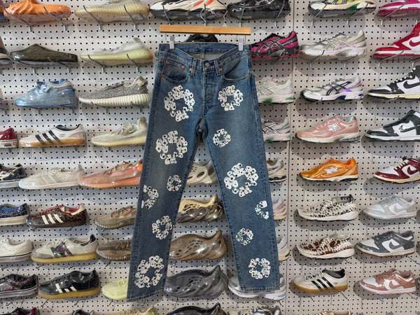 Denim Tears Cotton Gem Set Denim Jean - Blue Size 28W/30L