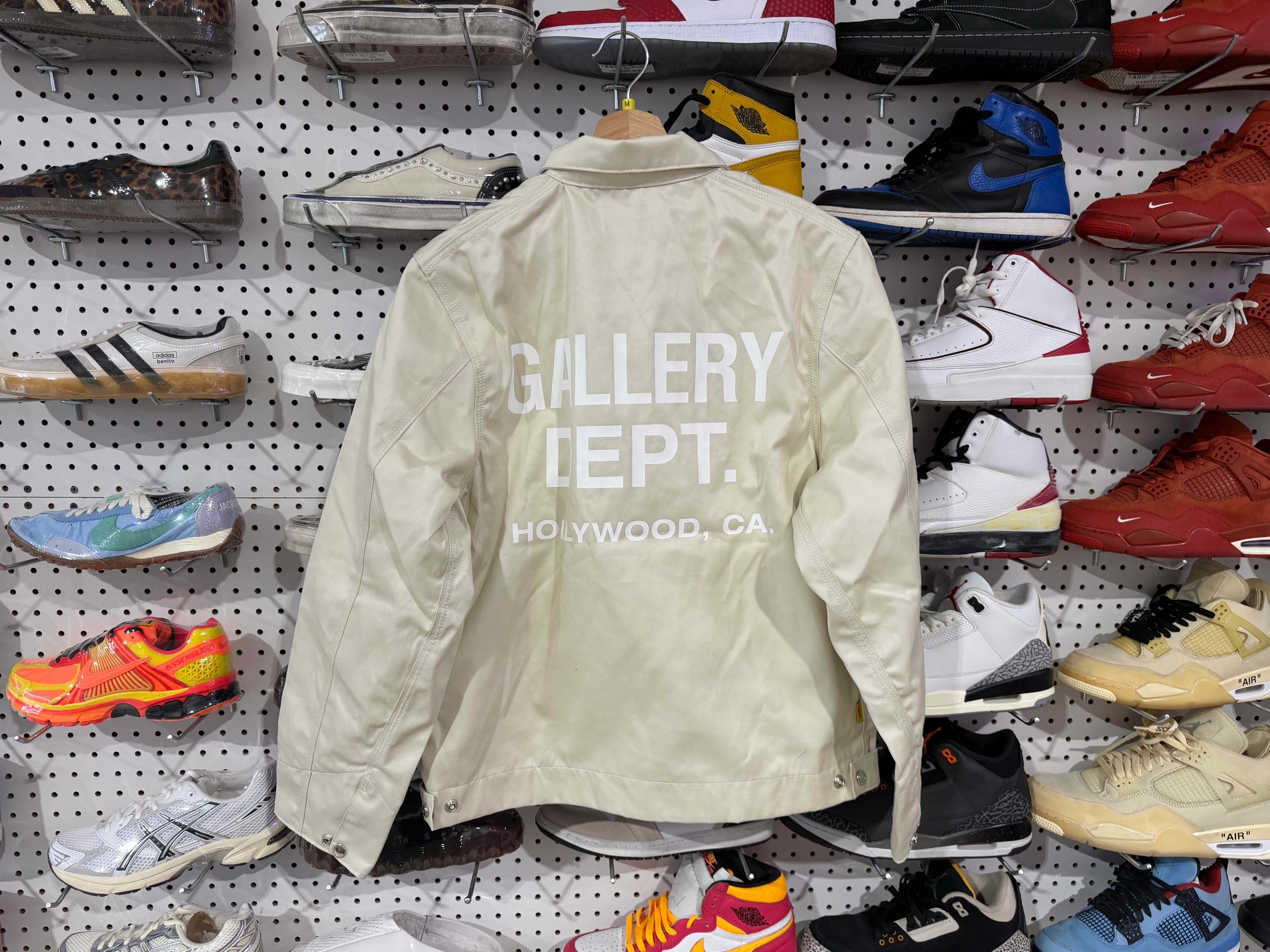 NEW Gallery Dept. Zip Work Jacket - Cream Size Medium