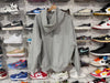 USED Supreme Hoodie Reverse Logo - Grey Size Large