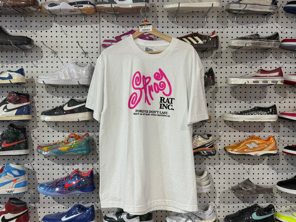 NEW Stray Rats Rat Inc - White/Pink Size Large