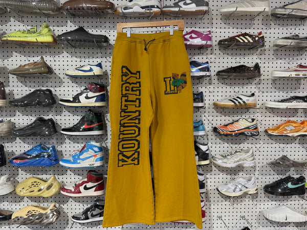 NEW Kapital Kountry Laundry Sweatpants - Mustard Gold Yellow Size 3 / Large