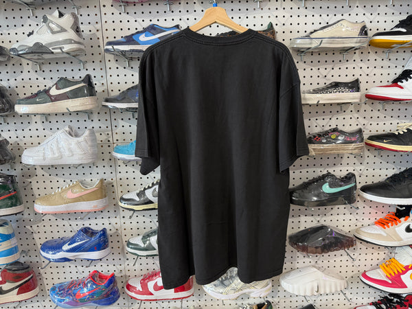 USED Stussy Late 2000s Crown Tee - Black/Gold Size XXL