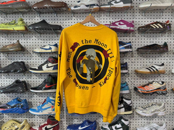 USED Kid Cudi CPFM For MOTM III Beautiful Trip Crewneck - Yellow