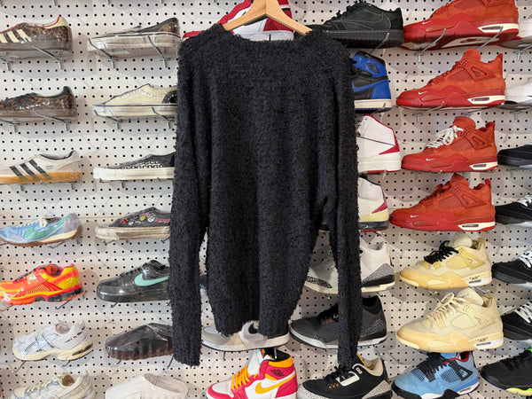 NEW Stussy Textured Cardigan - Black Size Large