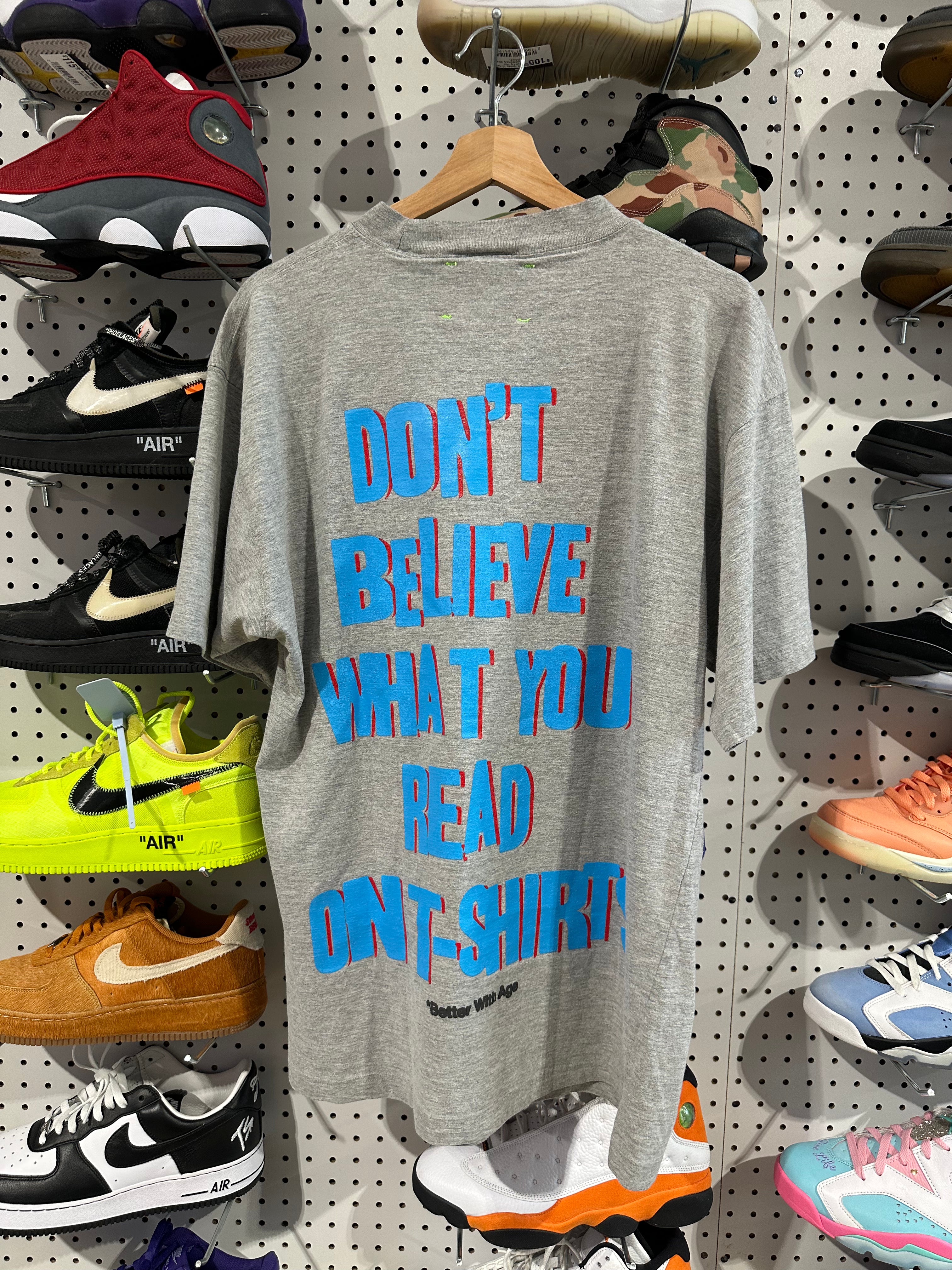 NEW Better With Age The Fake Tee - Grey Size XL