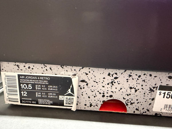 Air Jordan 4 Retro - Fire Red Size 10.5