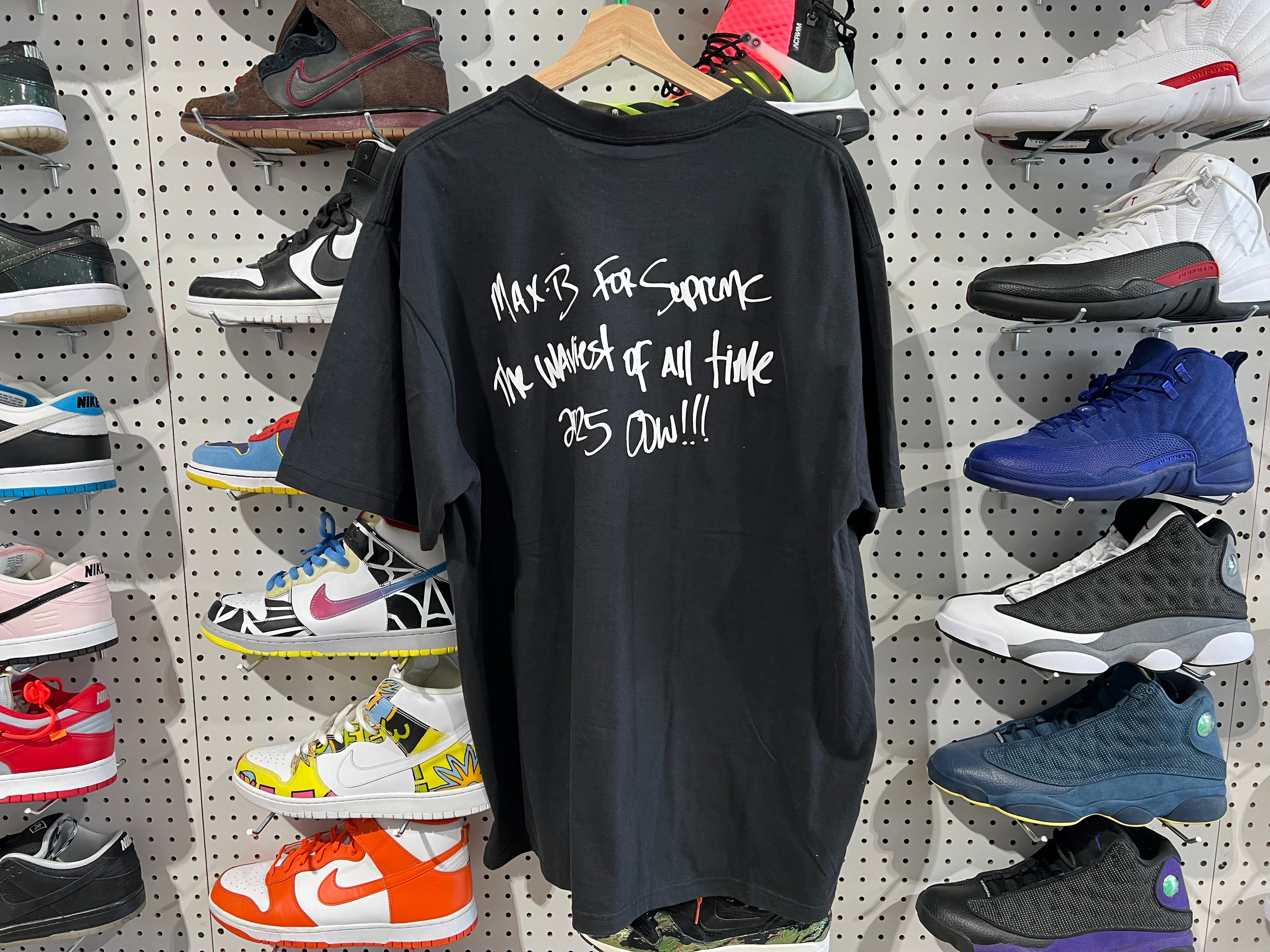 NEW Supreme Max B Tee - Black Size XL