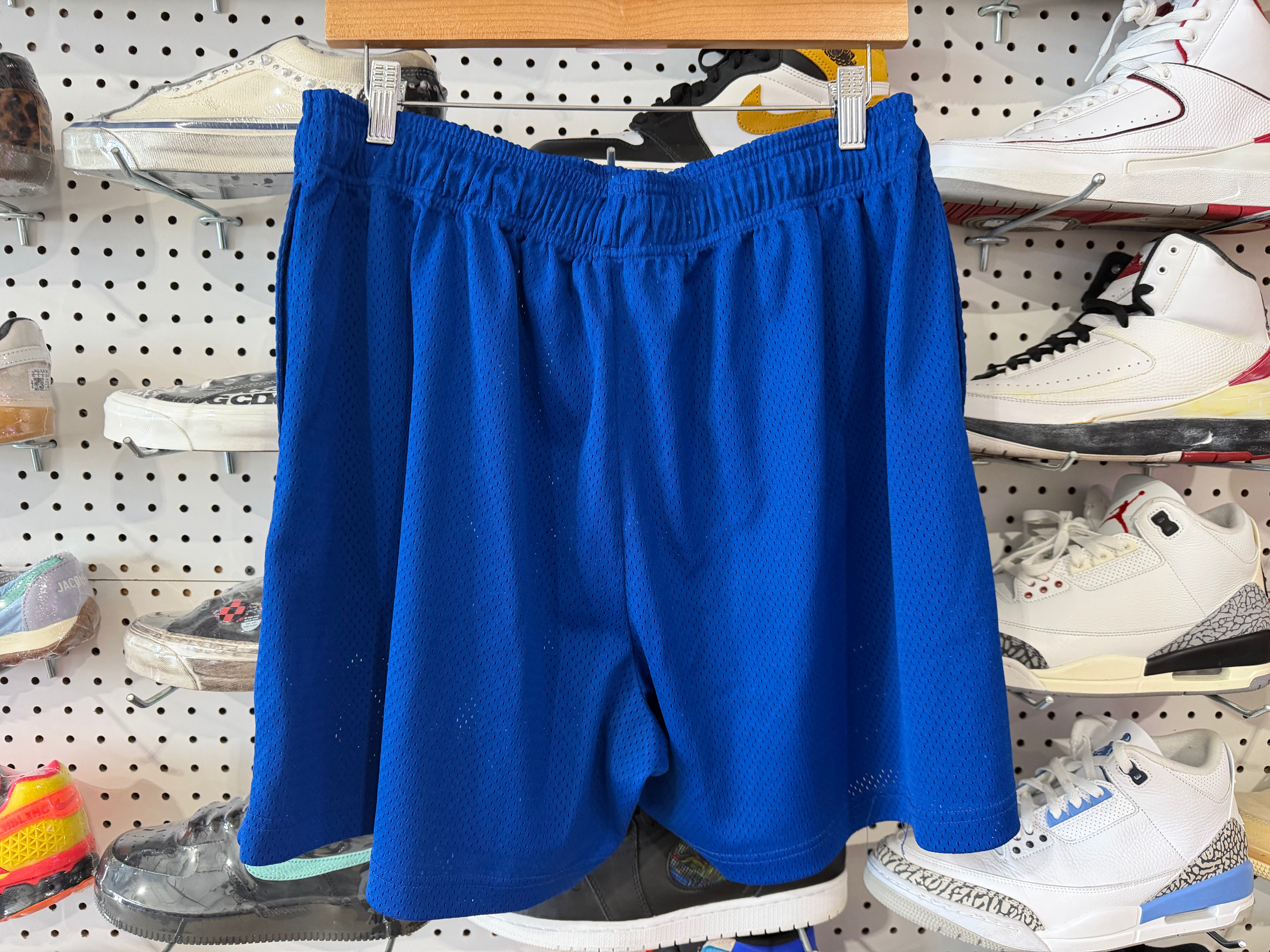 USED Eric Emanuel EE Shorts - Blue/Yellow - Size XXL
