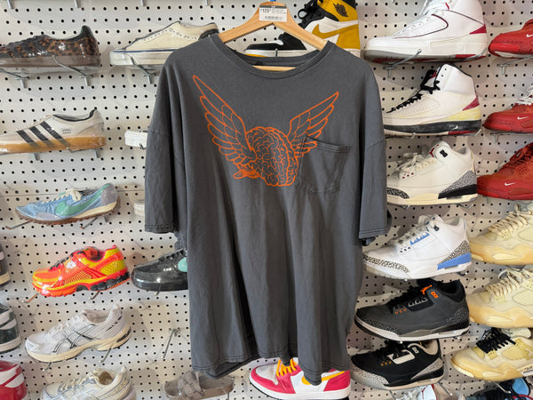 USED Gallery Dept Brain Wings Tee - Grey - Size XXL