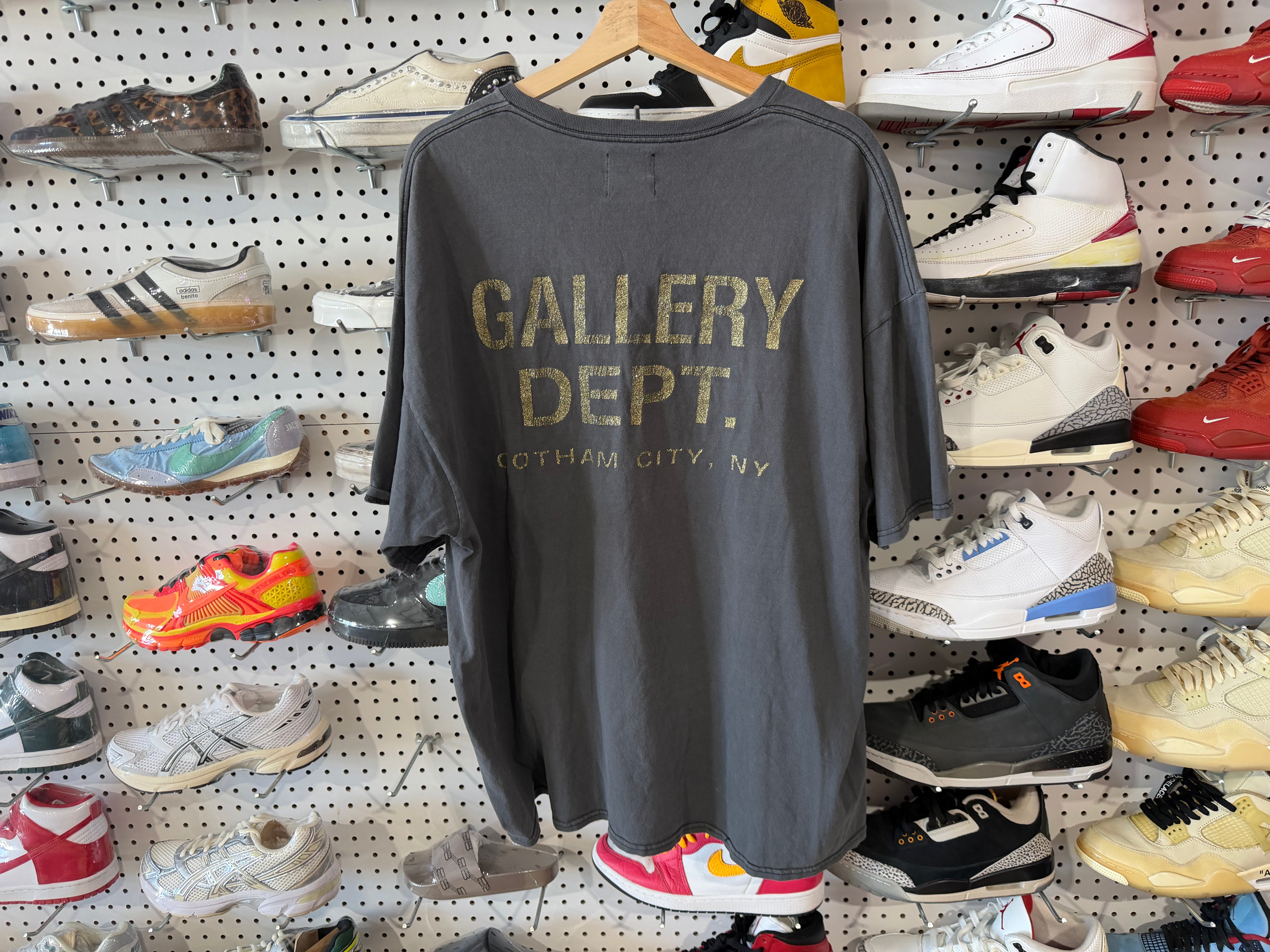 USED Gallery Dept Brain Wings Tee - Grey - Size XXL
