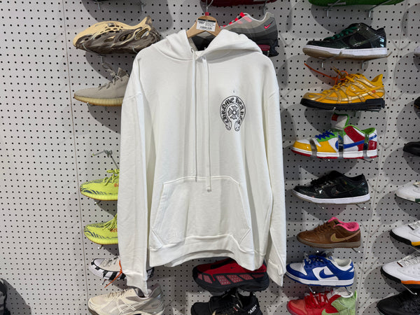 NEW Chrome Hearts Horseshoe Pullover Miami Hoodie - White Size Large