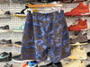 USED Supreme Small Box Logo Sweat Shorts - Blue Camo Size Medium