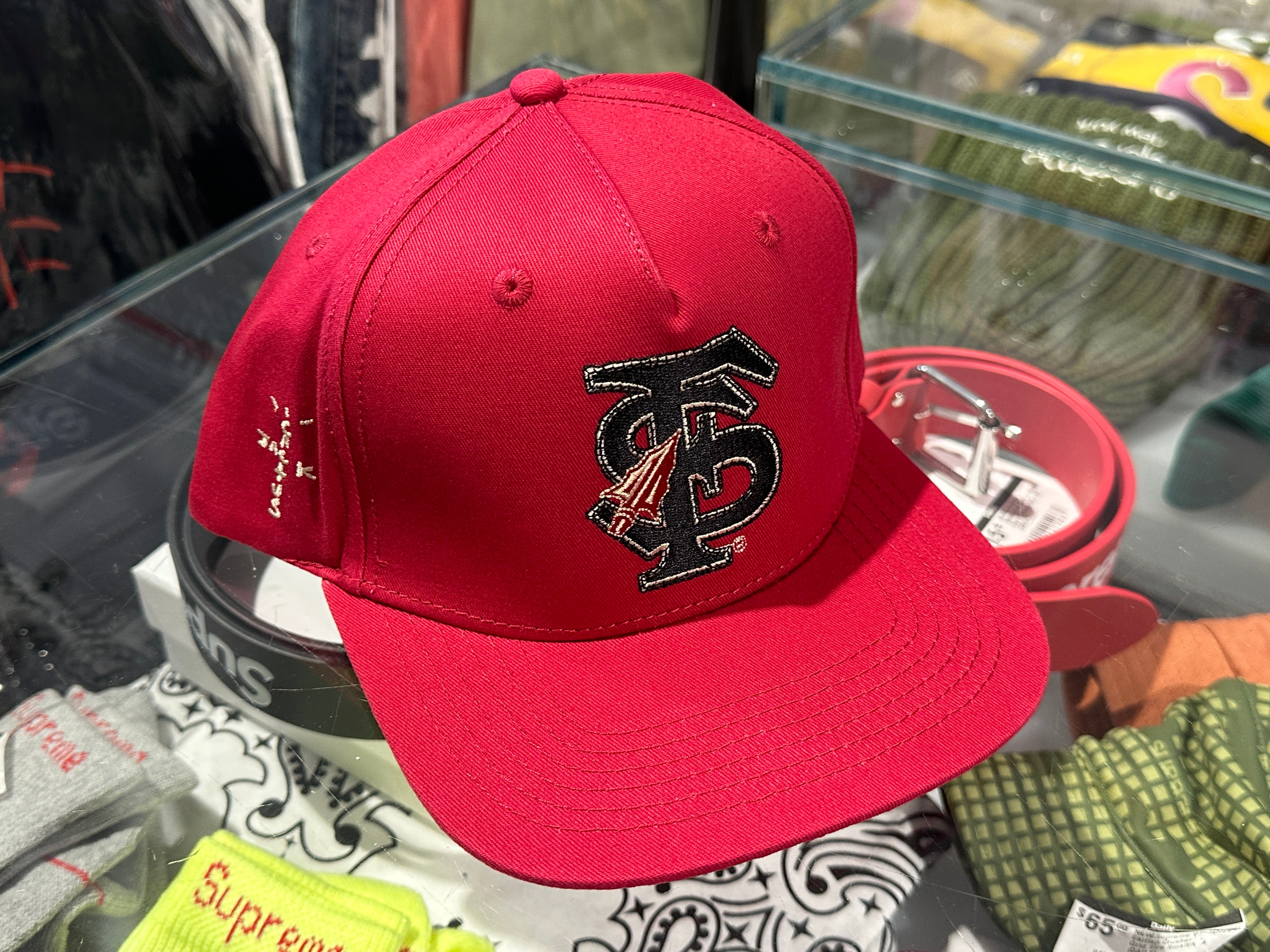 NEW Cactus Jack x M&N x FSU Snapback - Red