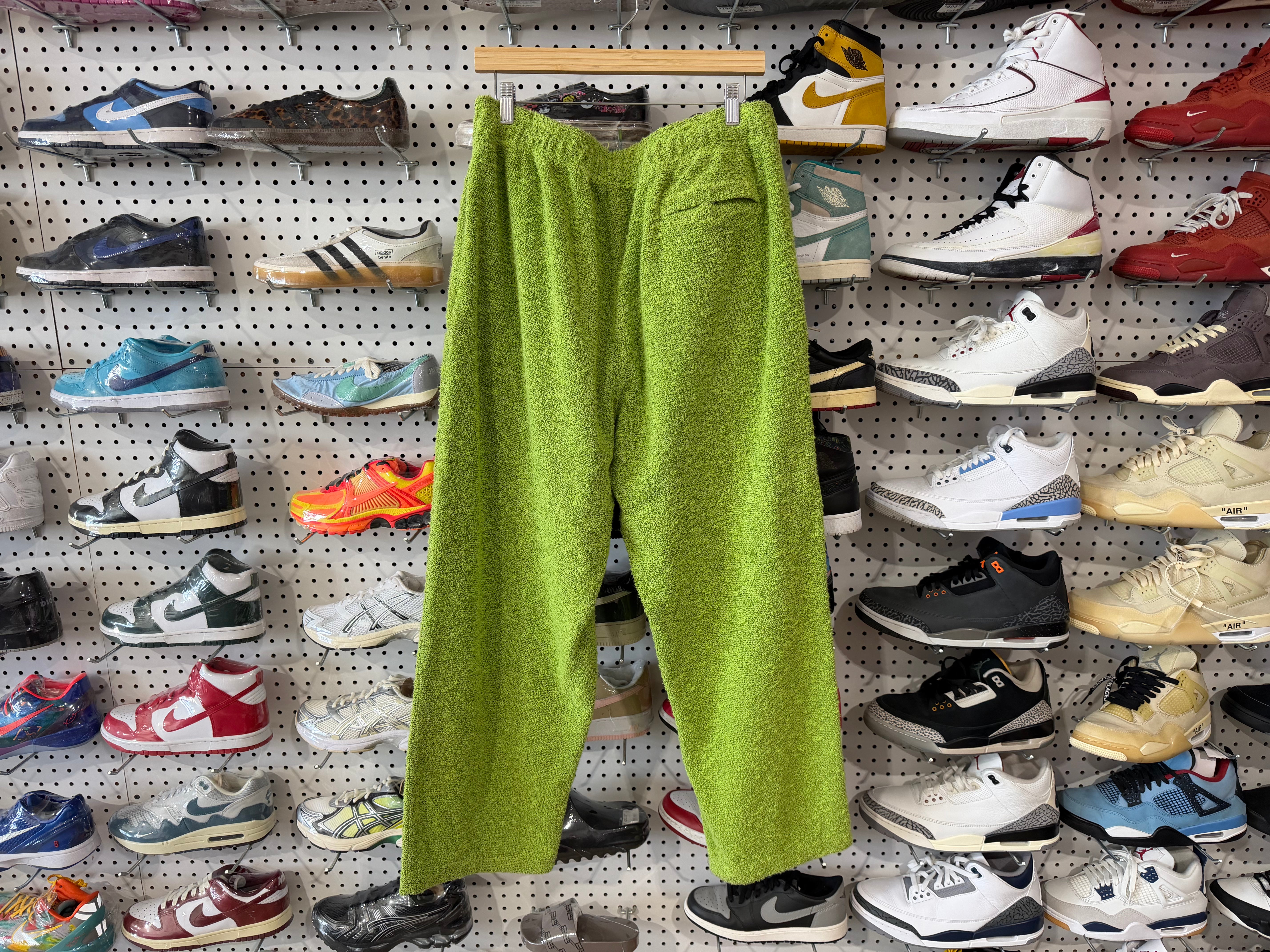 USED Eric Emanuel Boucle Pants - Green Size XXL