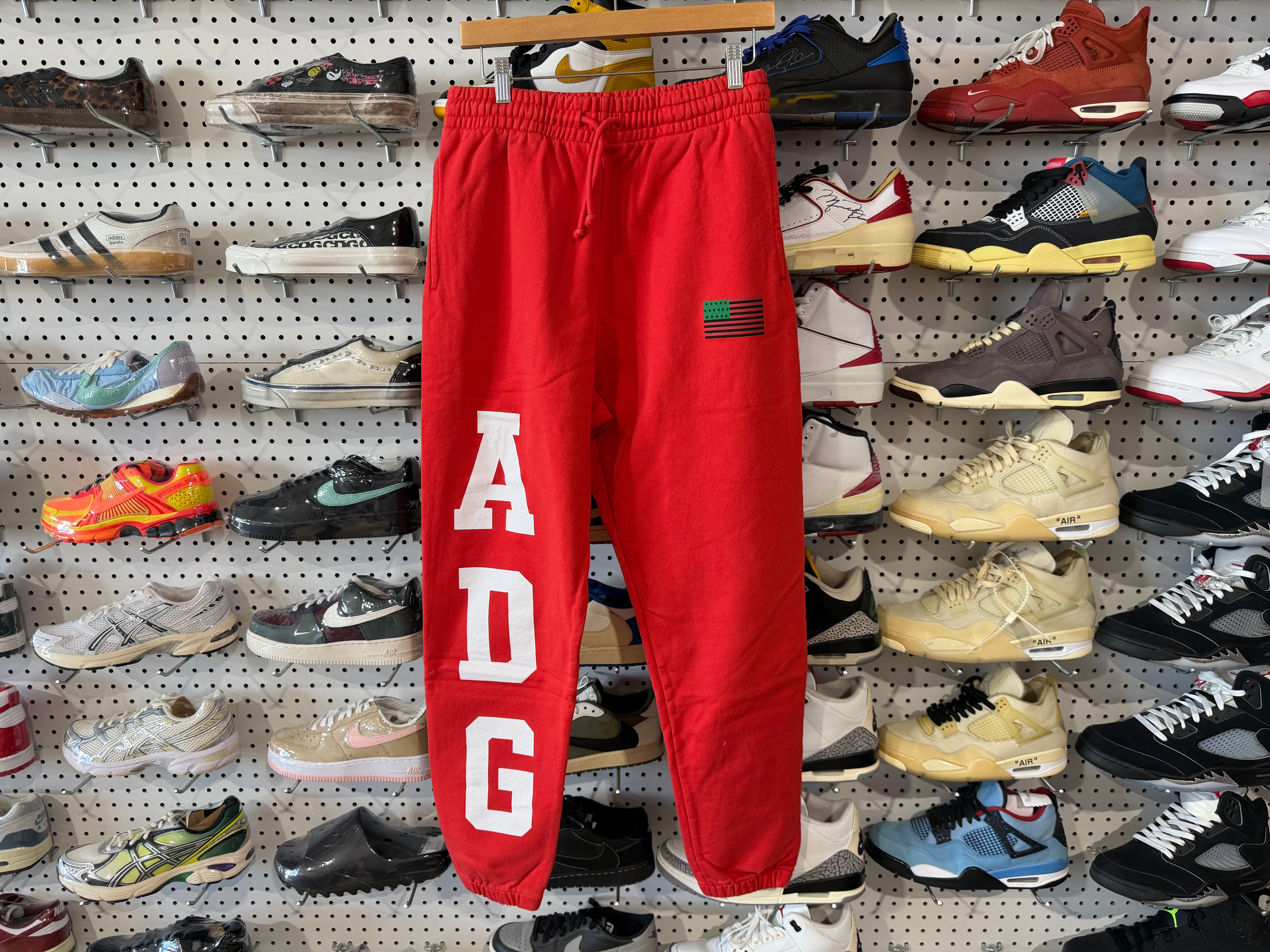 NEW Denim Teas ADG Sweatpants - Red Size Large