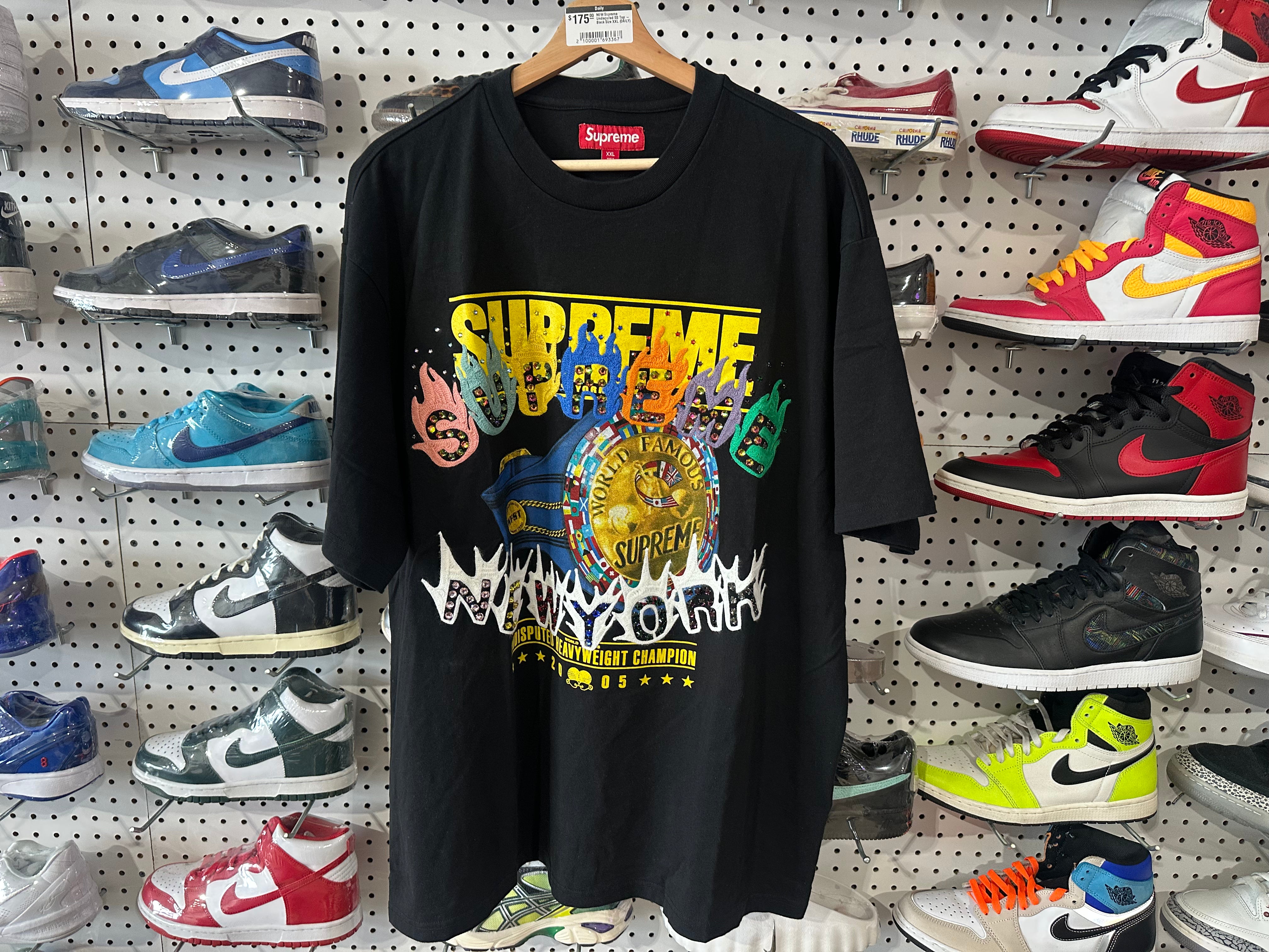 NEW Supreme Undisputed SS Top - Black Size XXL