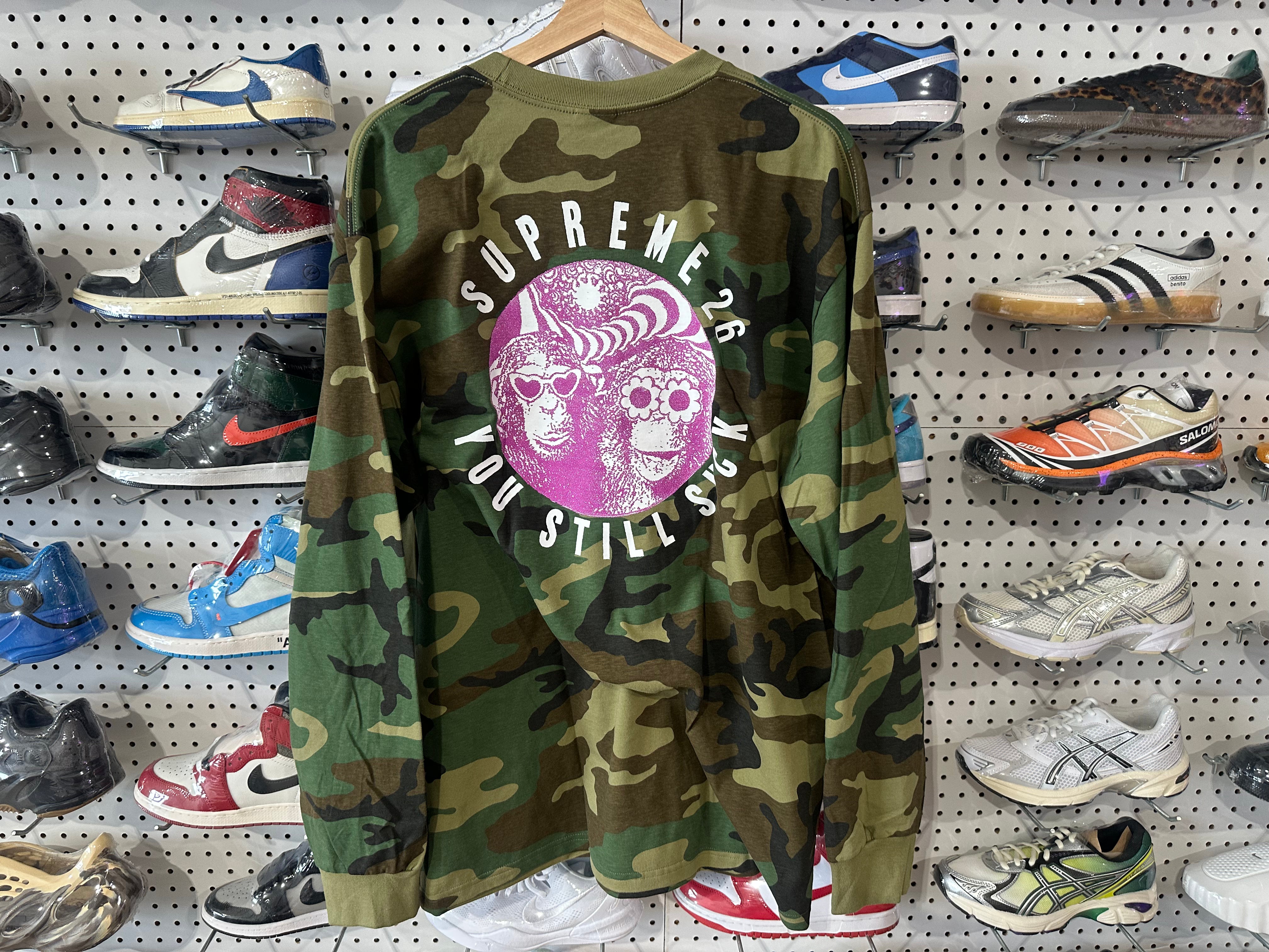 NEW Supreme Monkey LS Tee - Camo Size XL