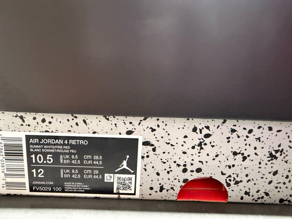 Air Jordan 4 Retro - White Cement 2025 SIze 10.5