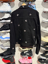 NEW Dior x Kaws Pink Bee Denim Trucker Jacket - Black Size 50 / Medium