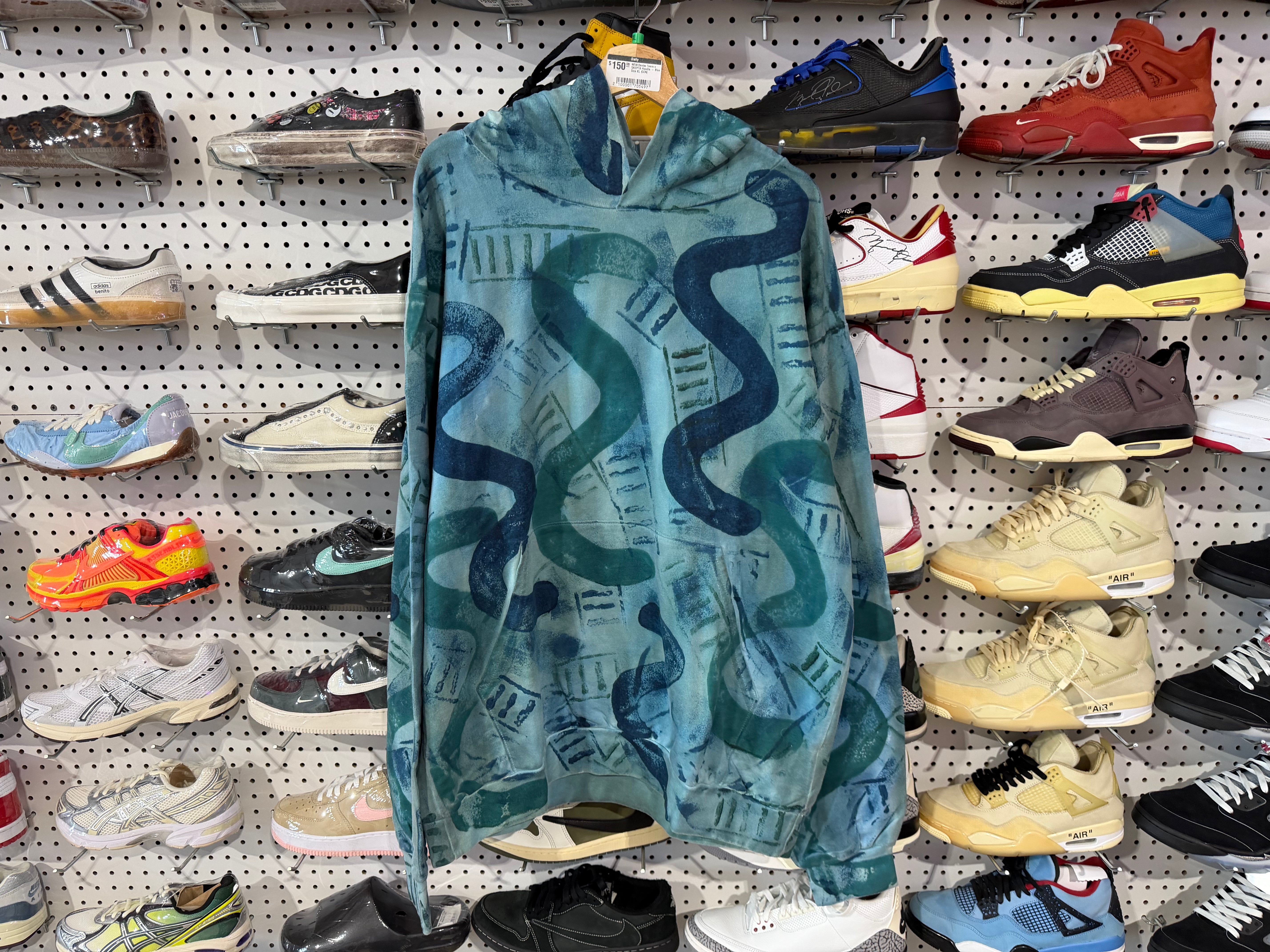 NEW Denim Tears x SKEPTA Hoodie - Blue Size Large
