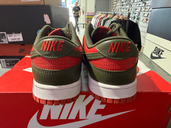 Nike Dunk Low - Mystic Red Cargo Khaki Size 7.5