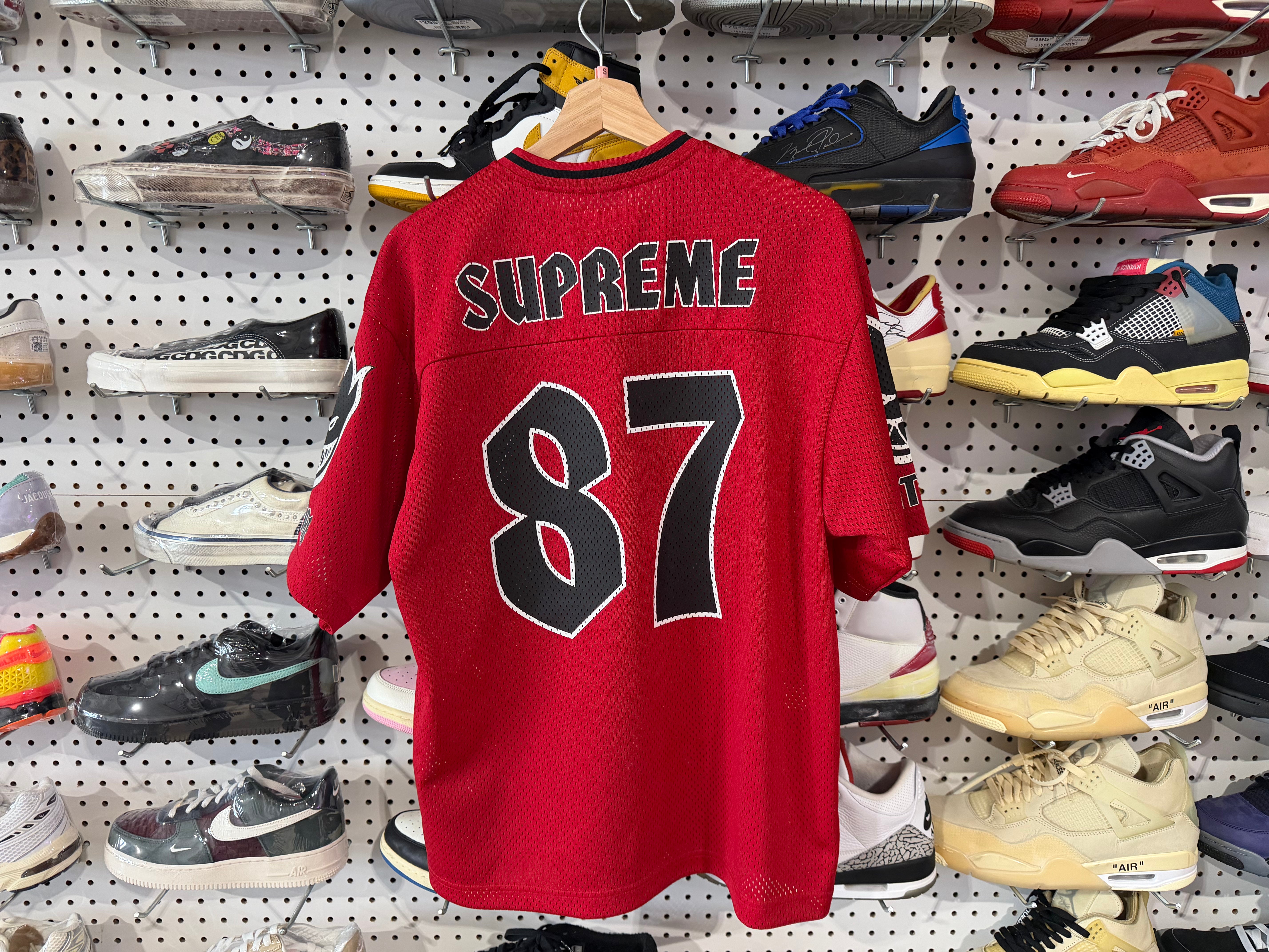 USED Supreme Spitfire Football Jersey - Red Size Small