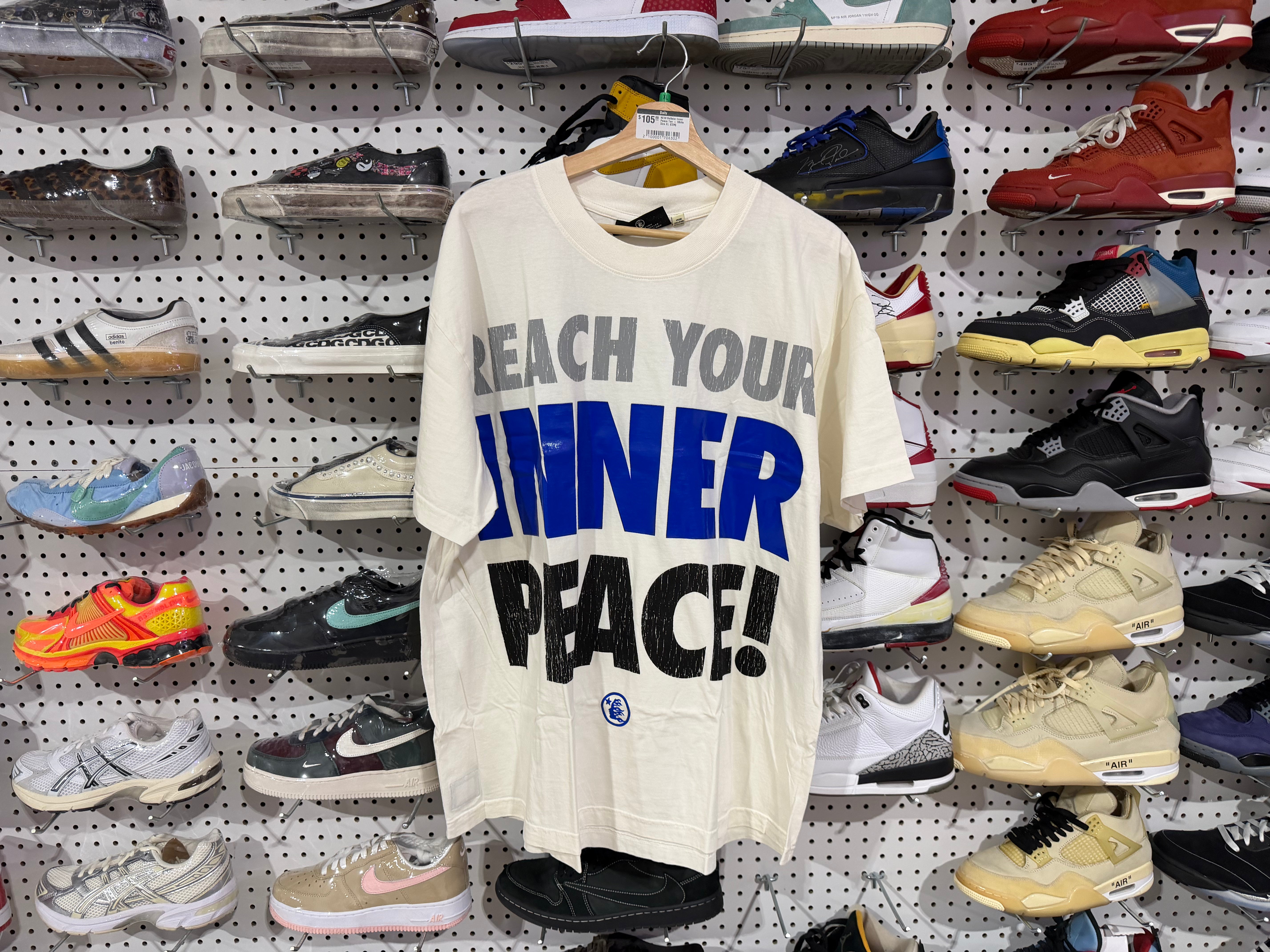 Hellstar Inner Peace Tee - White Size XL