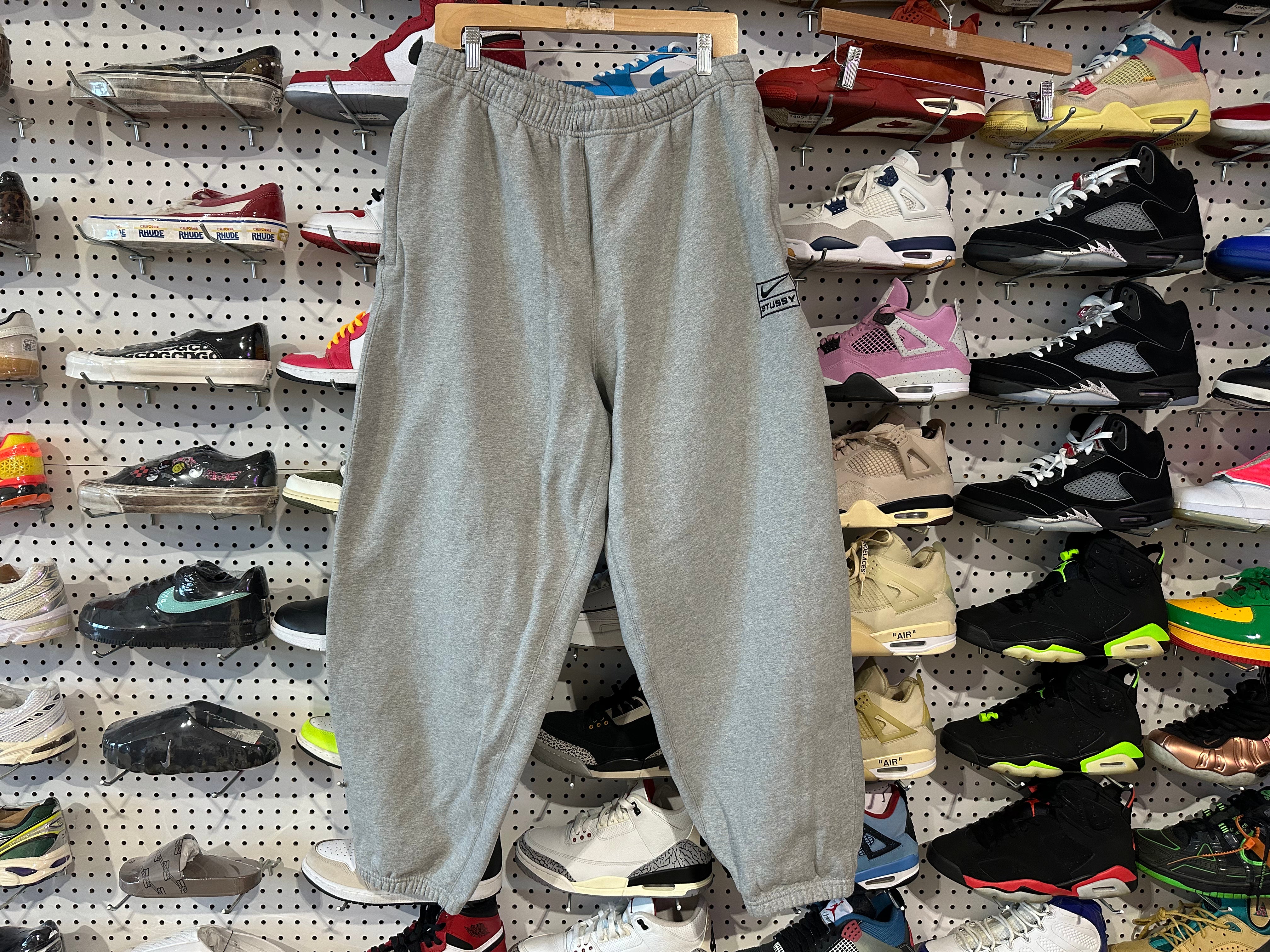 USED Nike x Stussy Sweatpants - Grey Size XL