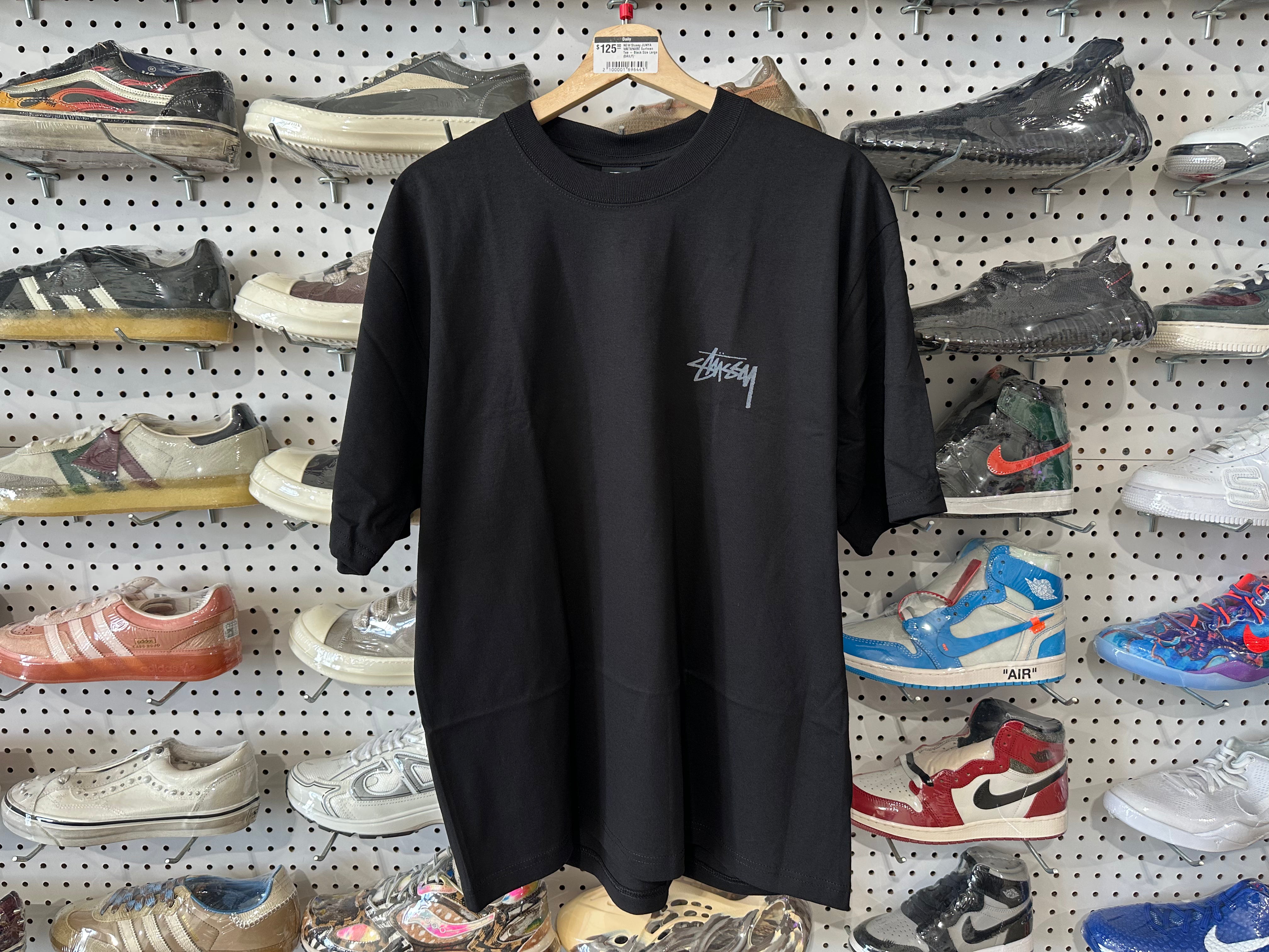 NEW Stussy JUNYA WATANABE Surfman Tee - Black Size Large