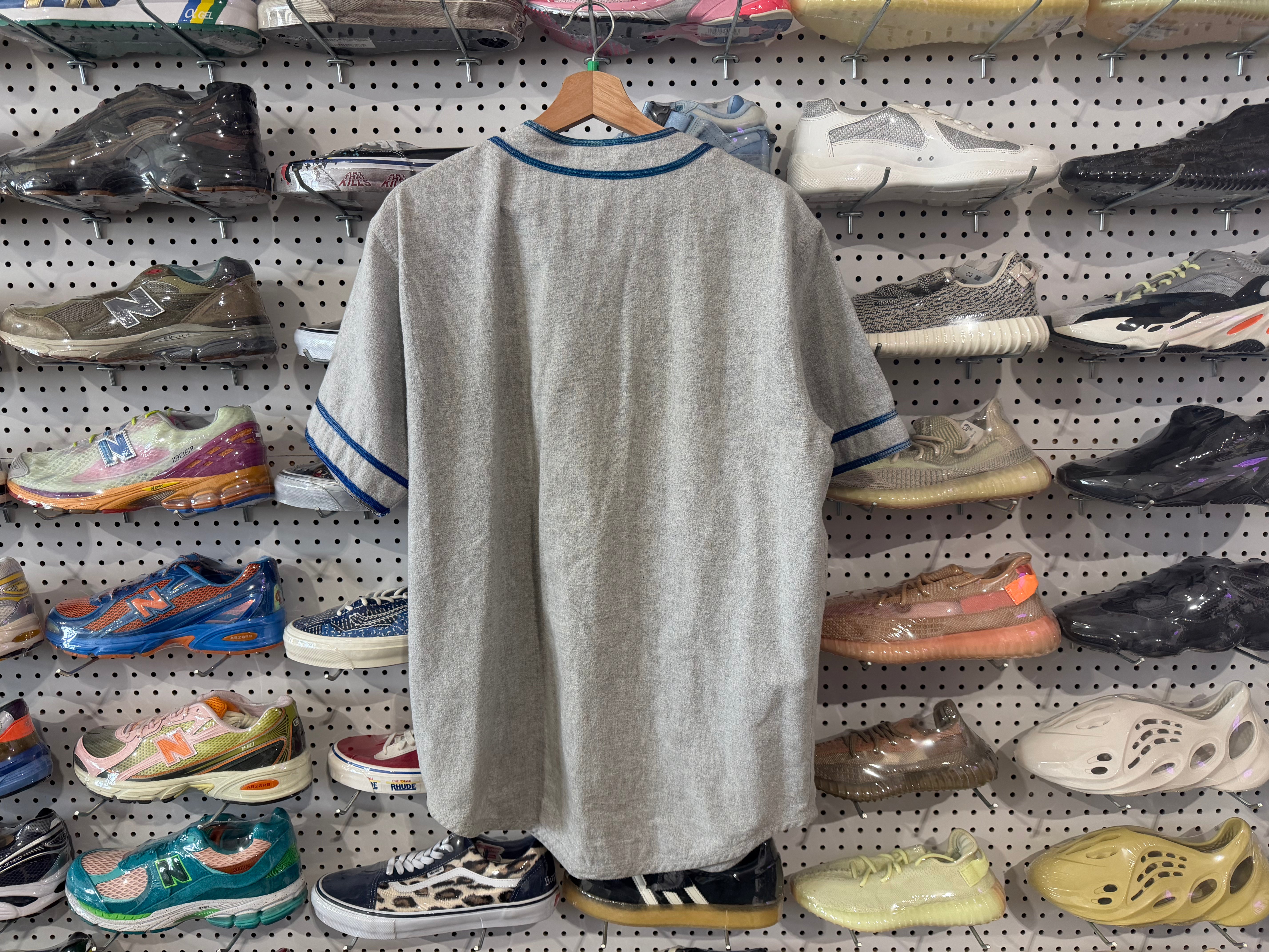 USED Supreme SS10 Baseball Jersey - Grey Size XL