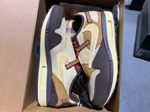 Nike Air Max 1 Travis Scott - Cactus Jack / Baroque Brown Size 11
