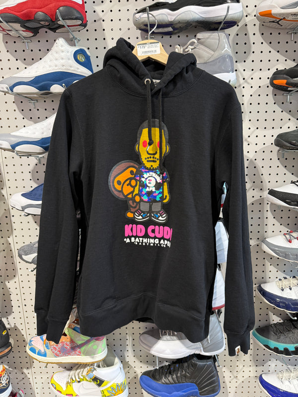 USED Bape x Kid Cudi x Baby Milo Hoodie - Black Size XL