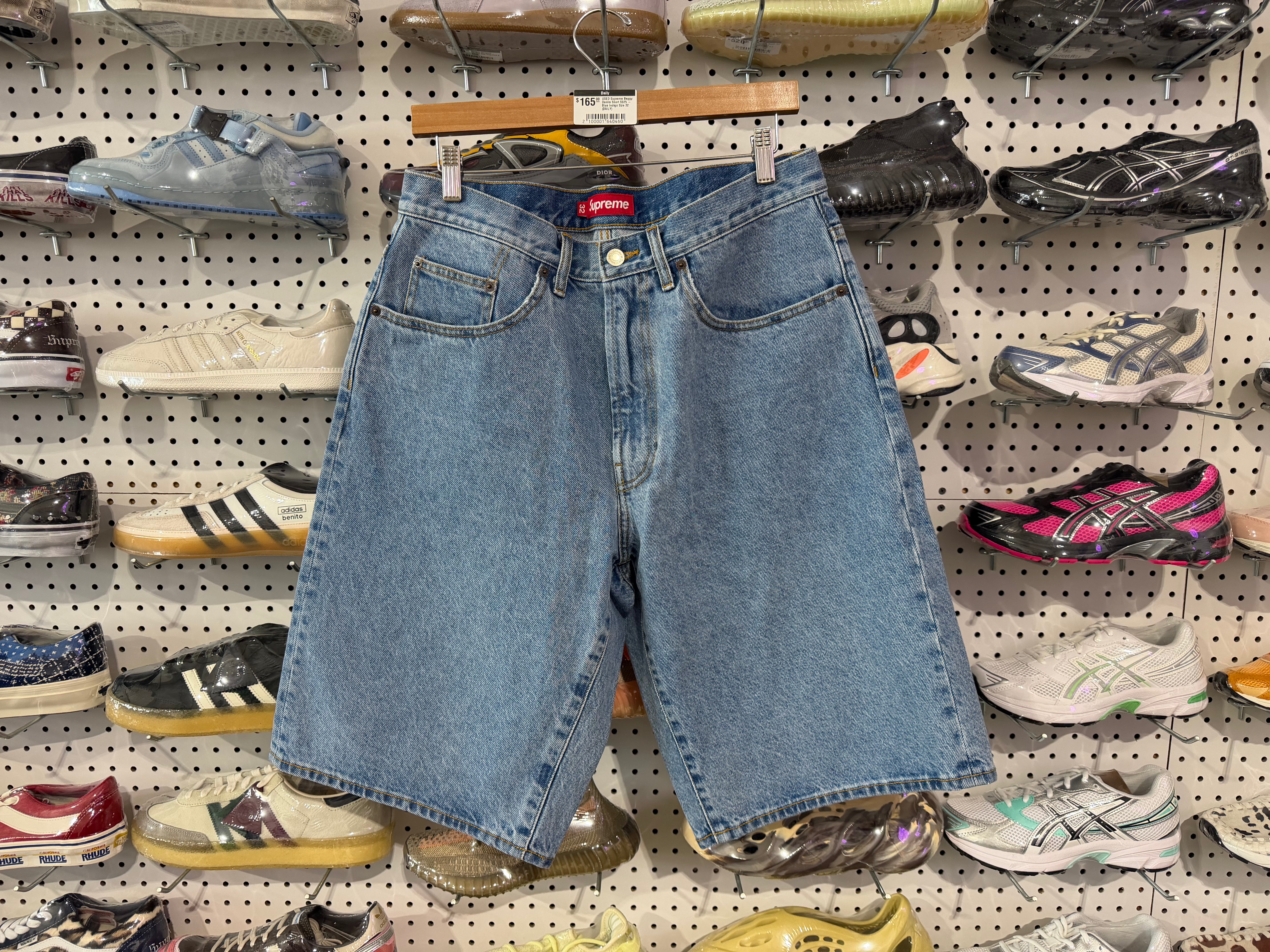 USED Supreme Baggy Denim Short SS25 - Blue Indigo Size 32