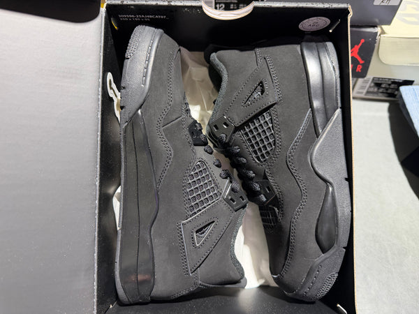 Air Jordan 4 Retro OG PS - Black Cat Size 3Y